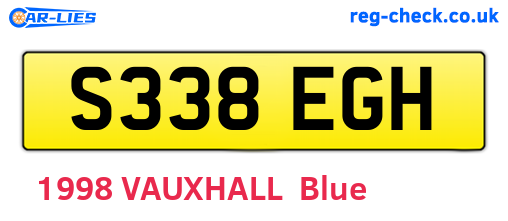 S338EGH are the vehicle registration plates.