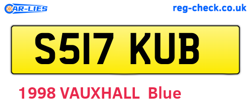 S517KUB are the vehicle registration plates.