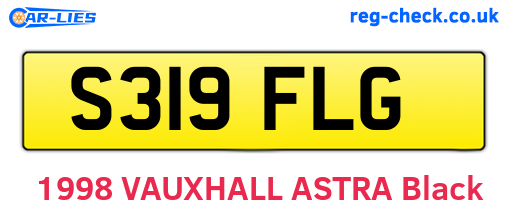 S319FLG are the vehicle registration plates.