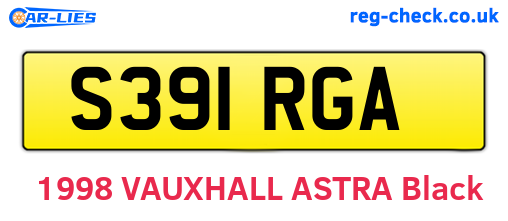 S391RGA are the vehicle registration plates.