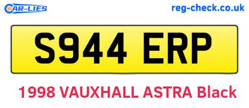 S944ERP are the vehicle registration plates.