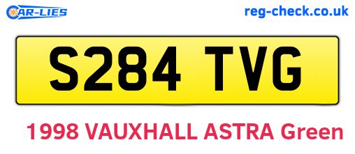 S284TVG are the vehicle registration plates.
