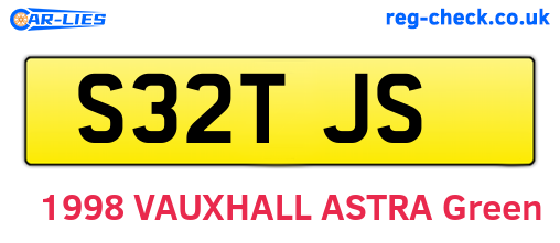 S32TJS are the vehicle registration plates.