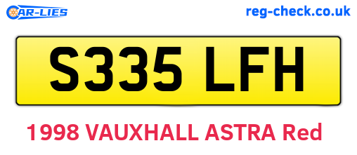 S335LFH are the vehicle registration plates.