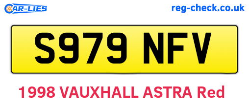 S979NFV are the vehicle registration plates.