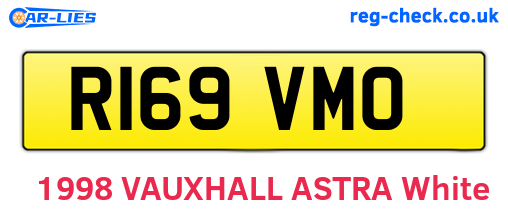 R169VMO are the vehicle registration plates.