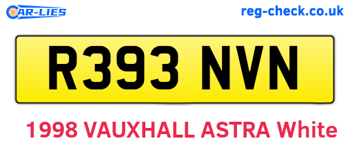R393NVN are the vehicle registration plates.