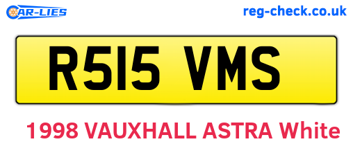 R515VMS are the vehicle registration plates.