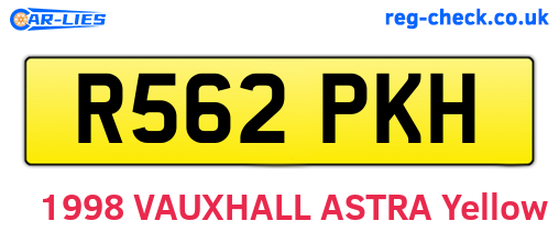R562PKH are the vehicle registration plates.