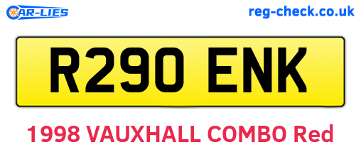 R290ENK are the vehicle registration plates.