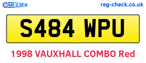 S484WPU are the vehicle registration plates.
