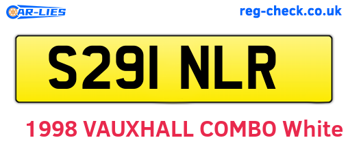 S291NLR are the vehicle registration plates.
