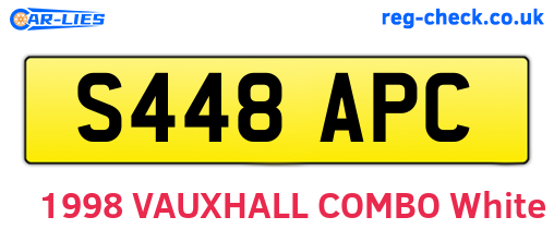 S448APC are the vehicle registration plates.