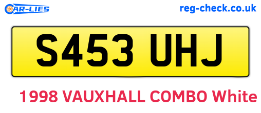 S453UHJ are the vehicle registration plates.