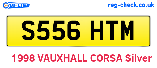 S556HTM are the vehicle registration plates.