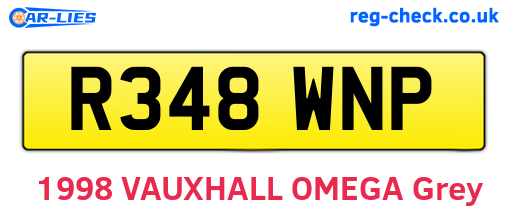 R348WNP are the vehicle registration plates.