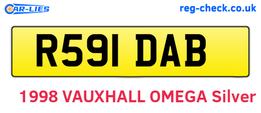 R591DAB are the vehicle registration plates.
