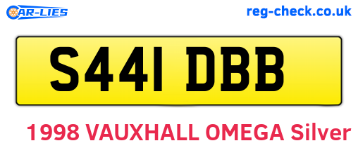 S441DBB are the vehicle registration plates.