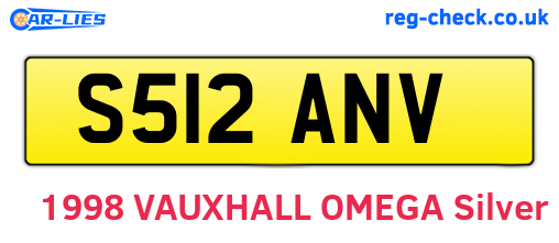 S512ANV are the vehicle registration plates.