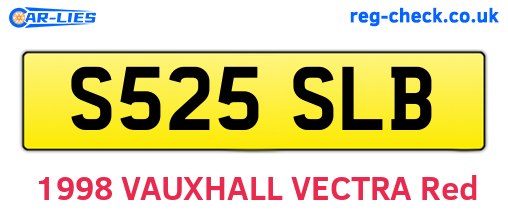 S525SLB are the vehicle registration plates.