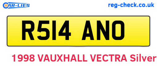 R514ANO are the vehicle registration plates.