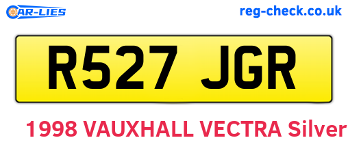 R527JGR are the vehicle registration plates.
