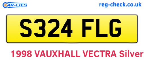 S324FLG are the vehicle registration plates.
