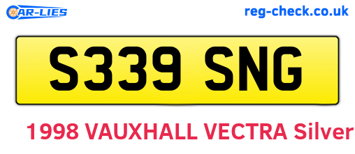 S339SNG are the vehicle registration plates.