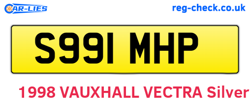 S991MHP are the vehicle registration plates.