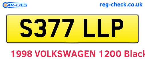 S377LLP are the vehicle registration plates.