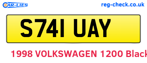 S741UAY are the vehicle registration plates.