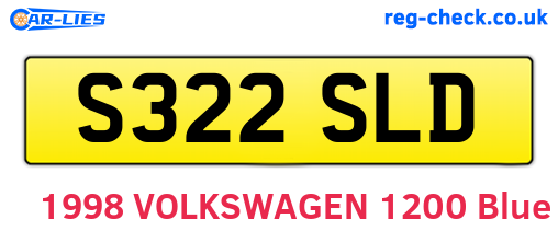S322SLD are the vehicle registration plates.