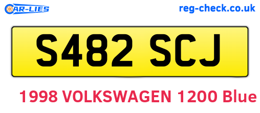 S482SCJ are the vehicle registration plates.