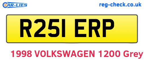 R251ERP are the vehicle registration plates.