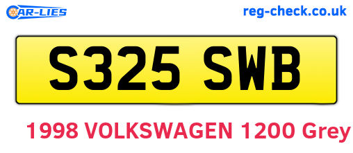 S325SWB are the vehicle registration plates.