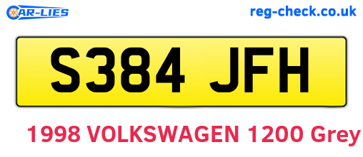 S384JFH are the vehicle registration plates.