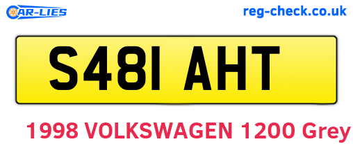 S481AHT are the vehicle registration plates.
