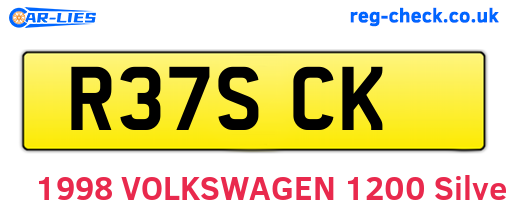 R37SCK are the vehicle registration plates.