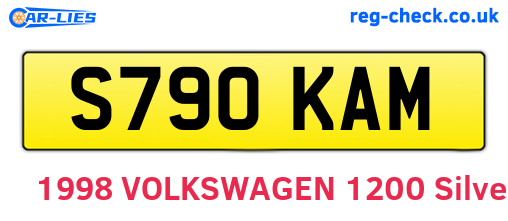 S790KAM are the vehicle registration plates.