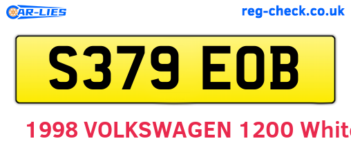 S379EOB are the vehicle registration plates.