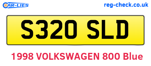 S320SLD are the vehicle registration plates.