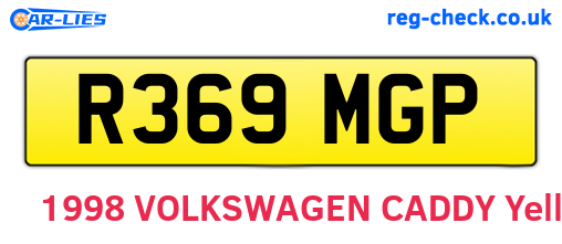R369MGP are the vehicle registration plates.