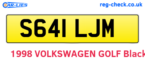 S641LJM are the vehicle registration plates.