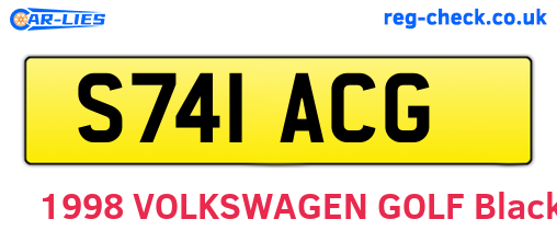 S741ACG are the vehicle registration plates.