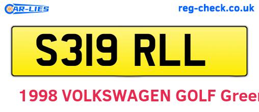 S319RLL are the vehicle registration plates.