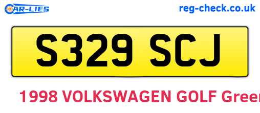 S329SCJ are the vehicle registration plates.