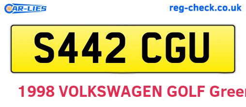 S442CGU are the vehicle registration plates.