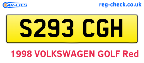 S293CGH are the vehicle registration plates.