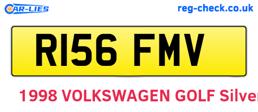 R156FMV are the vehicle registration plates.