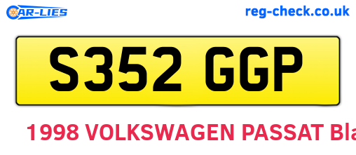 S352GGP are the vehicle registration plates.